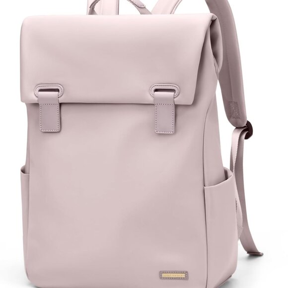 NEW Golf Quality Women Laptop Backpack Travel Fit 15.6" (Dusty Pink) Elegant - Picture 6 of 7